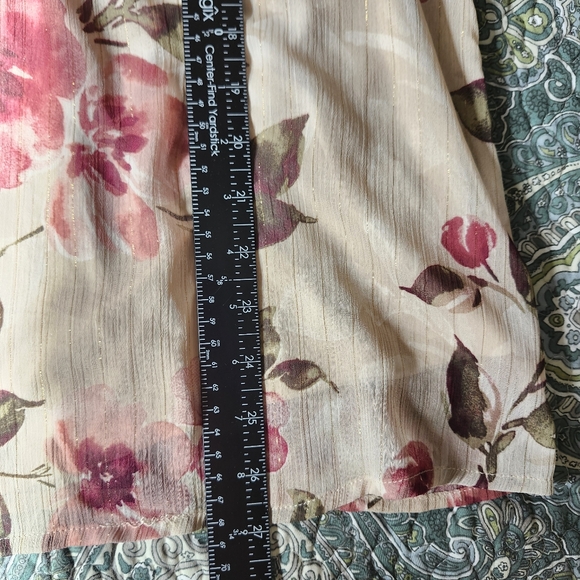 Joie Cecarina Floral Romantic Peasant Blouse Size Large - Picture 10 of 11